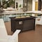 Flash Furniture Black/Espresso 50,000 BTU Patio Fire Pit Table YO-GYM81008-BK-GG - alternate 1